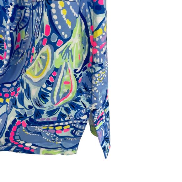 NWT Lilly Pulitzer Carlotta Stretch Shift Dress Blue Peri Pinch Pinch Print 10 - Picture 4 of 8